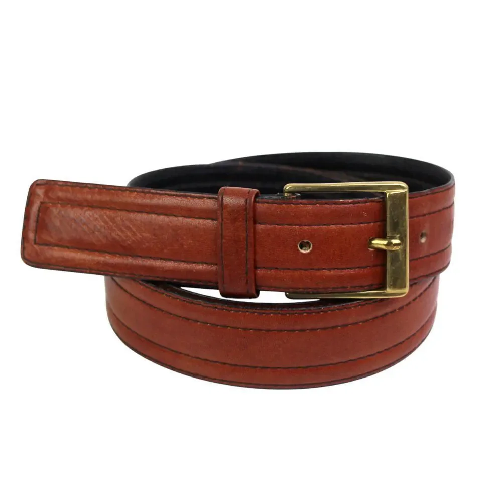 Waugh's Mens Store BROWN REAL LEATHER 1 1/8
